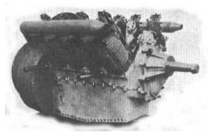 De Dion-Bouton, air-cooled 8V engine