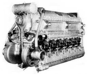Deschamps, motor de 12 cilindros en V invertido