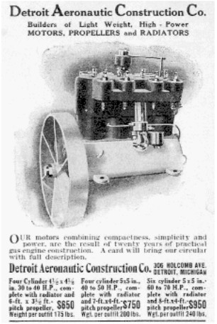 Anuncio general del Detroit Aeronautic Construction Co.