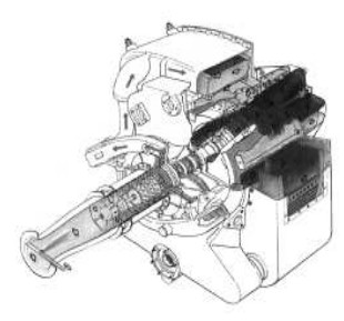 El motor T-63 con recuperador de tambor