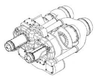 Detroit Diesel Allison, dibujo coupled fig.1