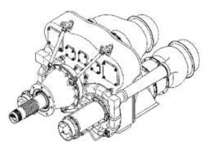 Detroit Diesel Allison, dibujo coupled fig.2