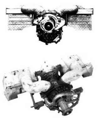 Detroit Diesel Allison, Dos vistas de los recuperadores laterales