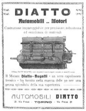 Ad for the Diatto car engine