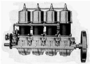 Elbridge 4-cylinder with flywheel
