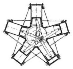 Ellehammer de 5 cilindros