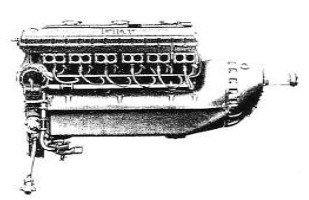 Fiat A30RA, with crank extension