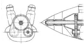Front gear outlines
