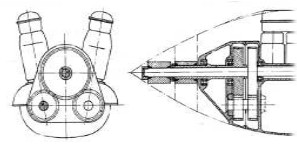 Fiat AS-8 front gear solution