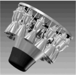 Aerospike circular con motores de LOX/Ker