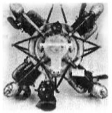 Four-cylinder Ford radial engine