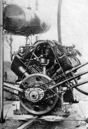 A-2 de 55/60 HP en un biplano Wright