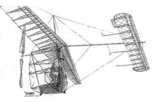 Drawing of the Gossamer Albatross in Flight