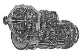 Garrett TPE331, Cutaway with higher gearbox