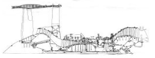 GE90 half cross-section