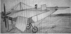 El mismo montaje en un diseño de Bleriot