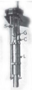 The same engine on a test stand