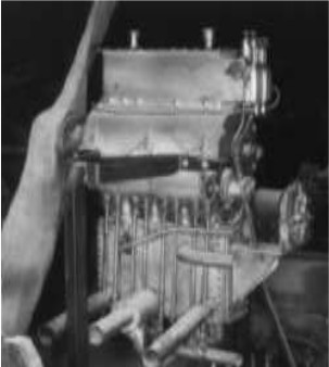 Inverted 4-cylinder GYP engine