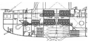 8 main engines and one compressor engine
