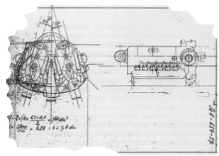 Installation of two engines inclined at 15 degrees