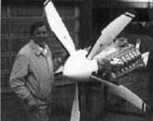 Greg with his engine
