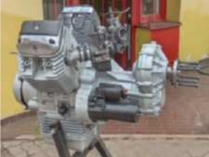 Motor Guzzi con reductora y arranque electrico