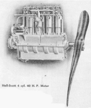 Hall Scott A-1 with propeller