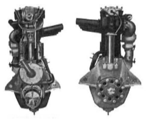 Hall Scott L-4 rear and front views