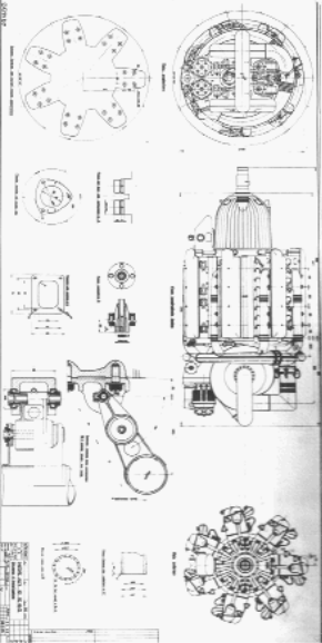 Diagram of various views of the 101