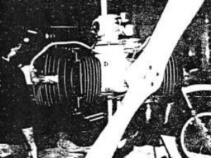 Helios-Montesa engine with propeller