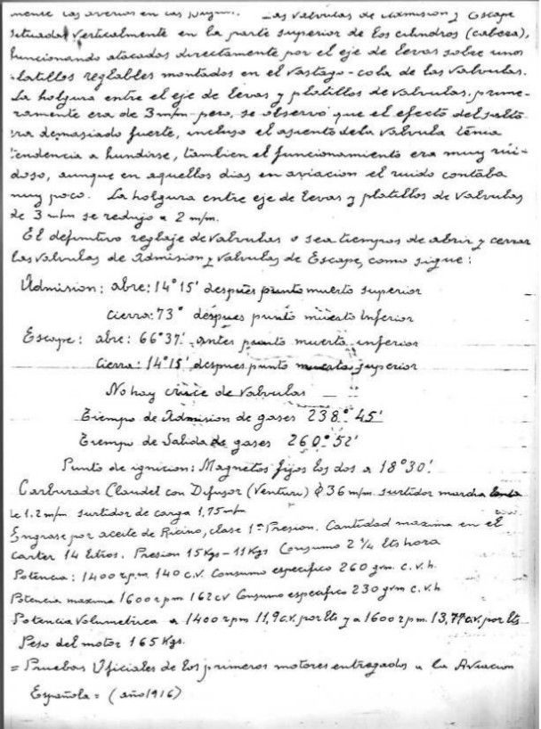 Manuscript of a type 31 engine test. Part 2