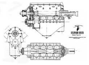 Hispano Suiza, Perspective focused on gearbox and weapon