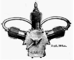 Humber 3-cylinder fan-shape