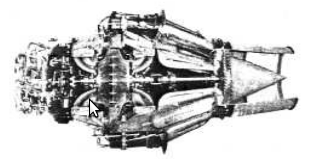 Allison J-33 cutaway drawing