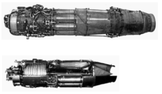Allison J-35 with and without afterburner