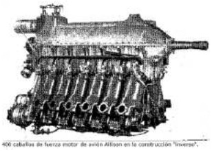 Liberty based Allison inverted V-12 giving 400 hp