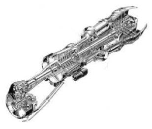 Allison T61 cutaway with twin shaft