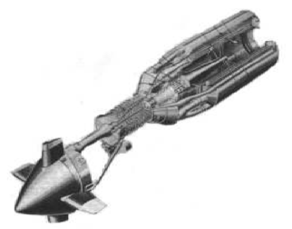 Final aspect of the Allison T-78 scale model