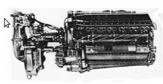 Allison V1710-E-11 with supercharger