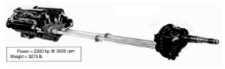 Allison V-3420 powering a contra-rotating propeller