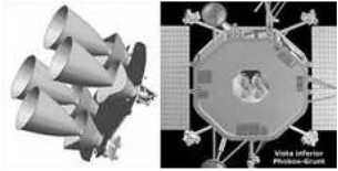 Main maneuver engines on the Phobos