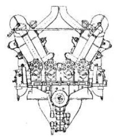 V-7 with the four magnetos