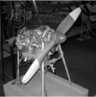 Jawa engine exposed at the VHU museum