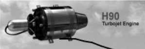 Jet Beetle propulsion Systems H90 turbojet