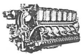 Jumo 211 F, rear view