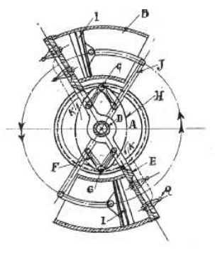 Frontal cross-section patent drawing