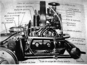 KdF engine, side view