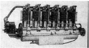Kemp H-6, 6 cylinders, with central oilpan