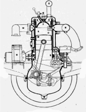 Frontal cross-section