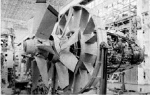 Appearance of the double fan without fairing